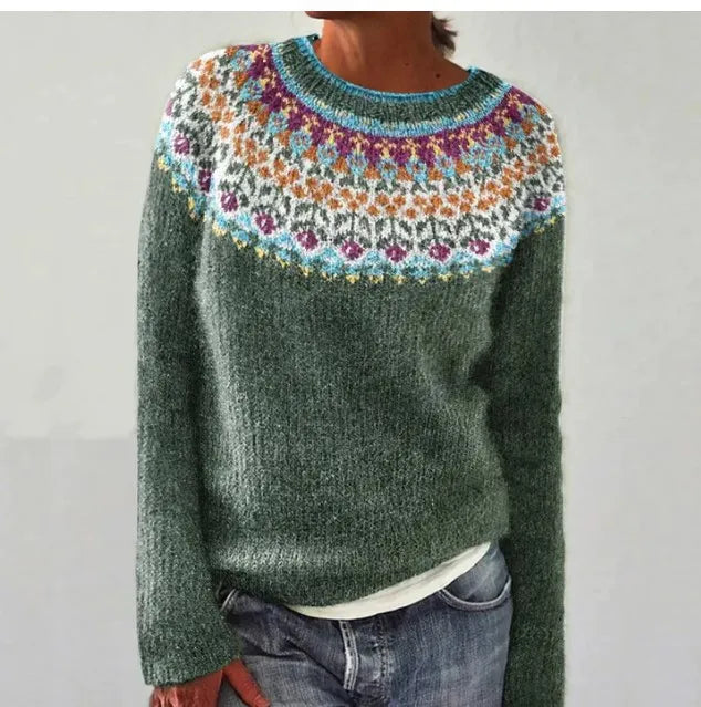 Lusy - Cozy Knitted Retro Sweater