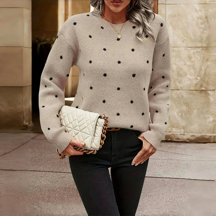 Nena - Polka Dot Knitted Sweater