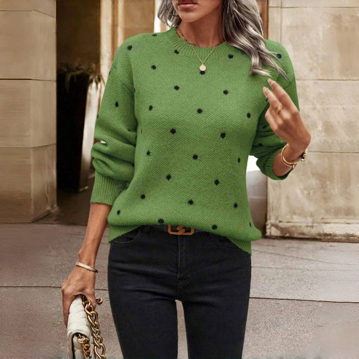 Nena - Polka Dot Knitted Sweater