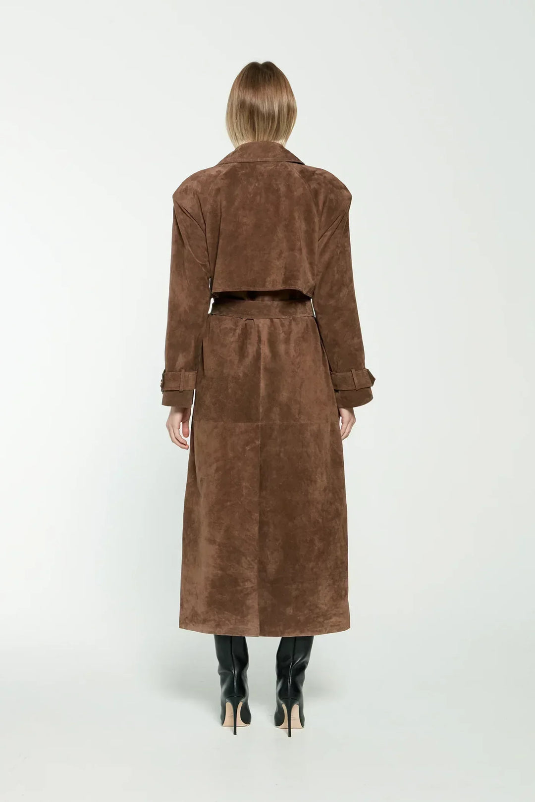 Lunessa™ | Suede Trench Coat