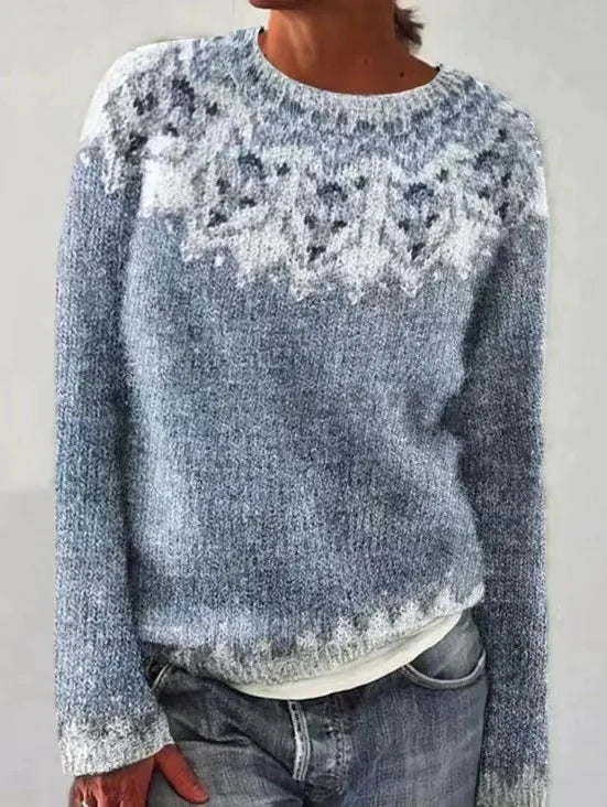 Lusy - Cozy Knitted Retro Sweater