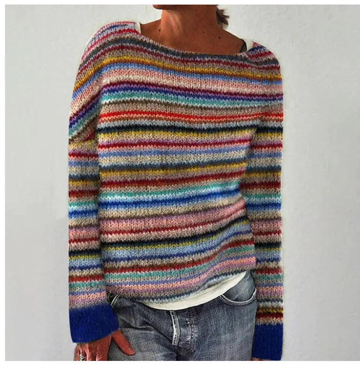 Lusy - Cozy Knitted Retro Sweater